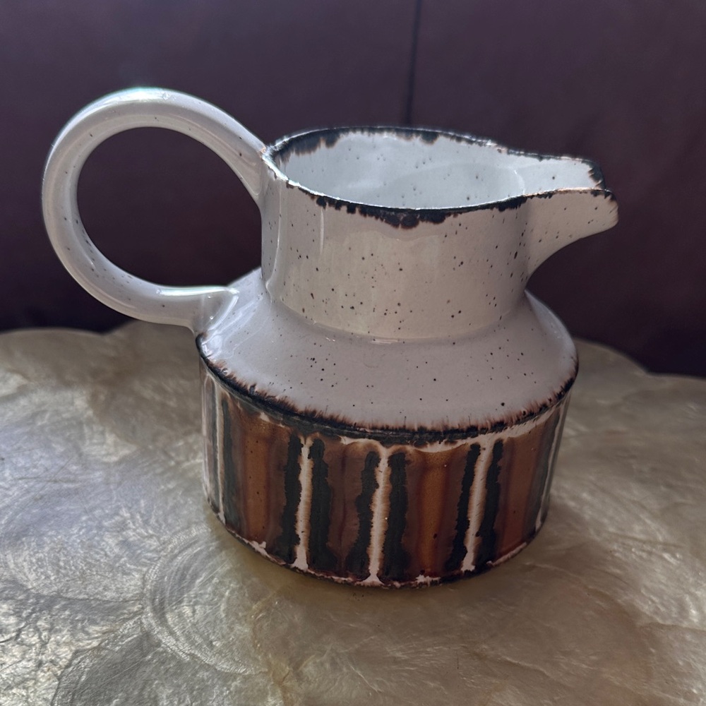 Vintage MCM Creamer Jug Vase Midwinter Stonehenge England Stratfordshire pottery